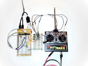 Fast Traxx remote control wired up to the Raspberry Pi