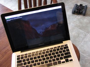 Connecting to the Raspberry Pi over SSH to drive the Fast Traxx